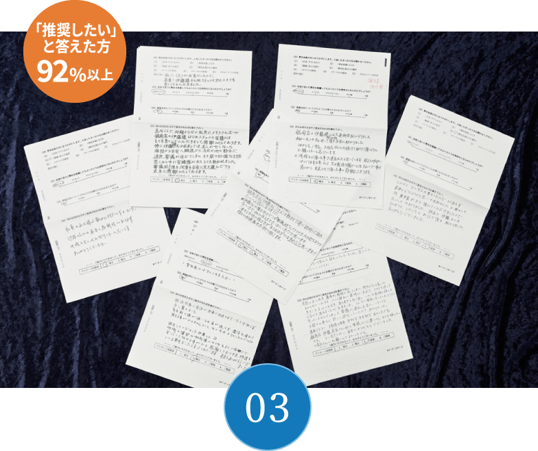 「推奨したい」と答えた方92%以上